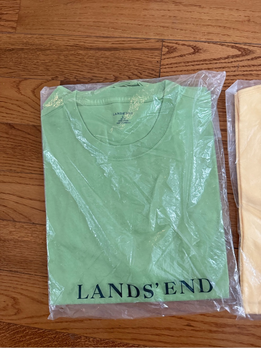 Lands' End Light Green Logo Tee